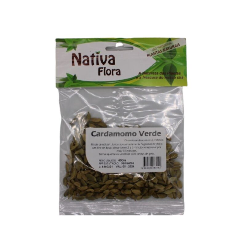 Cardamomo Verde sementes 40gr