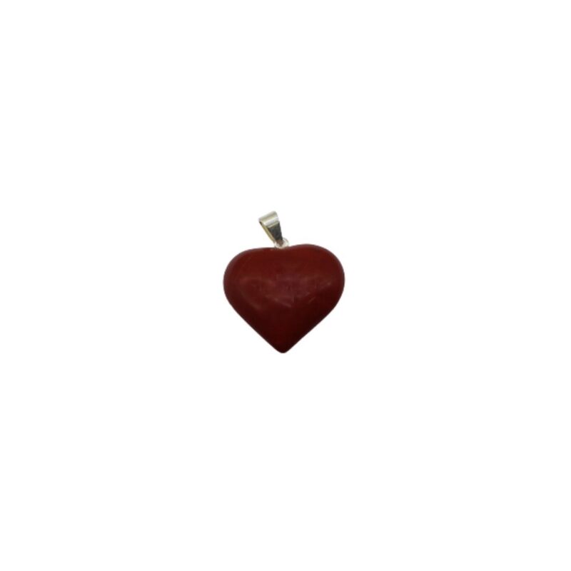 Ping. Coracao Jaspe Vermelho (aprox. 2cm)