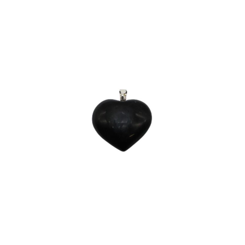 Ping. Coracao Obsidiana Negra (aprox. 2cm)