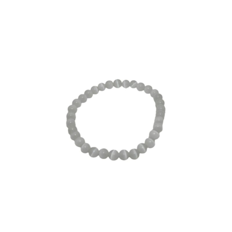 Pulseira Selenite (bola 4mm)