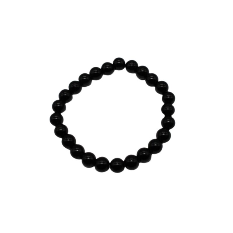 Pulseira Obsidiana Negra bola 8mm