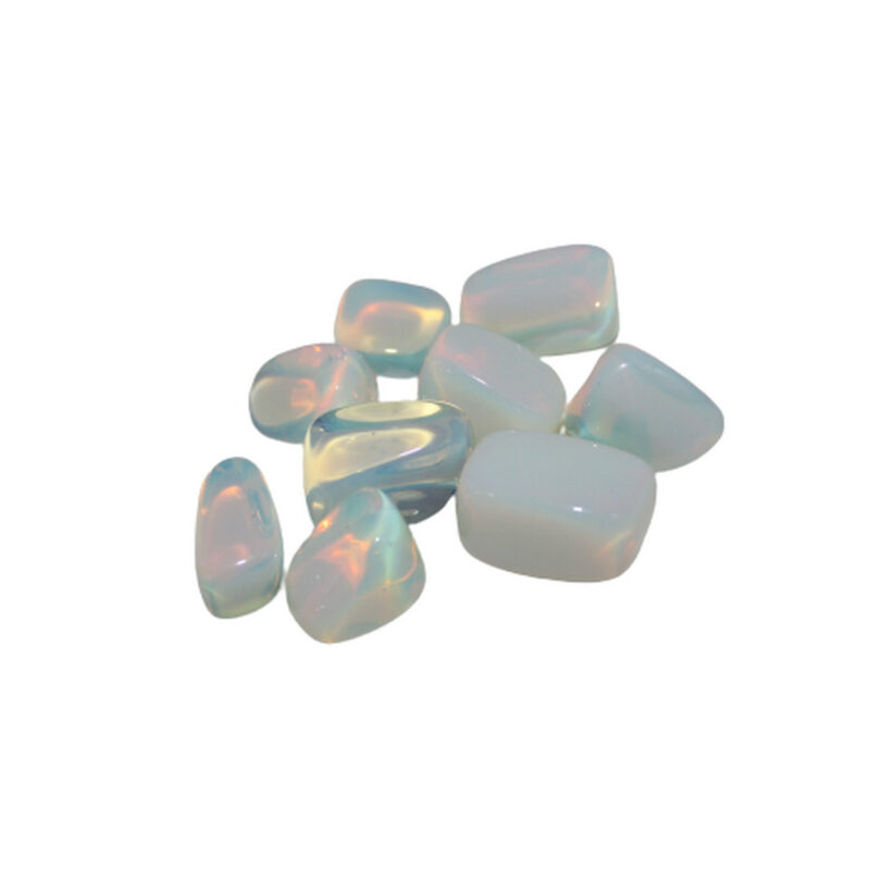 Pedra da Lua sintetica rolada 1,5x2cm KG