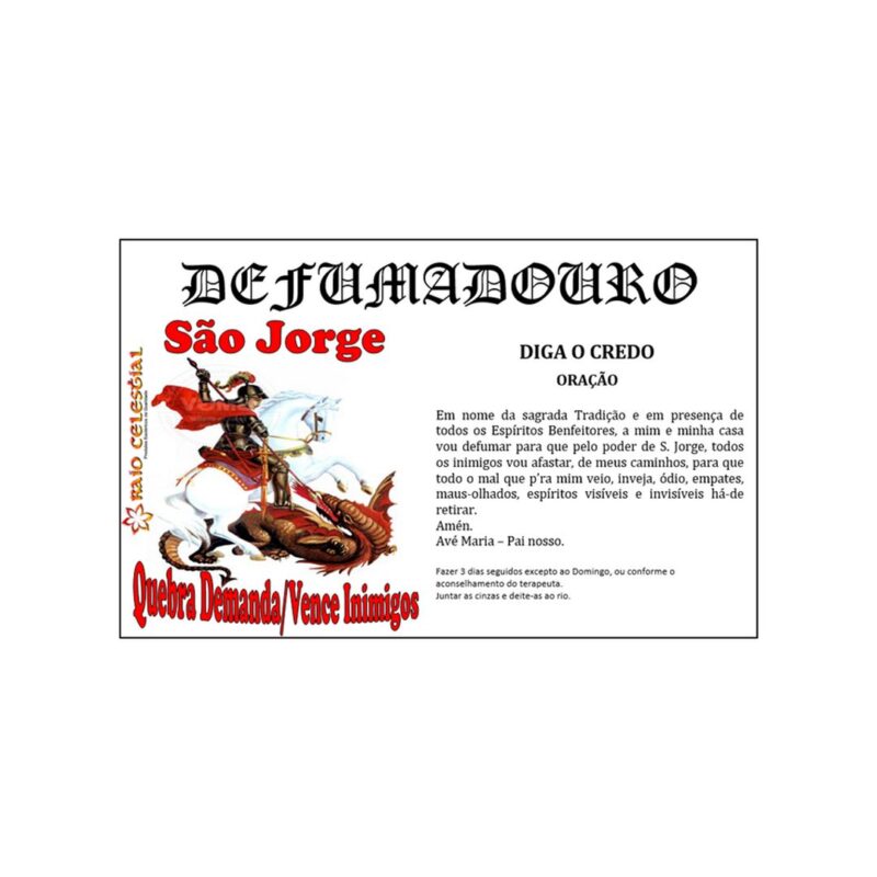 Defumador Ervas Sao Jorge (vence inimigos)