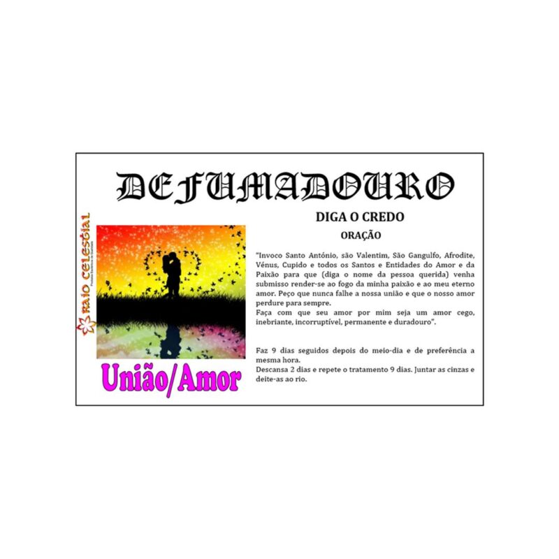 Defumador Ervas Uniao-Amor