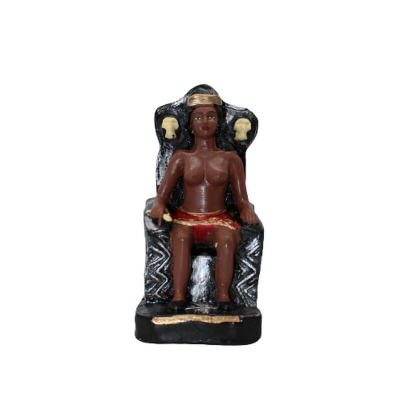 Pomba Gira Rainha do Cemiterio no Trono 20 cm