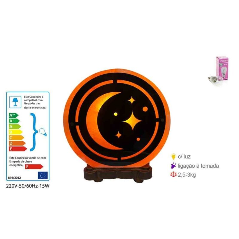 Candeeiro de Sal Lua 2,5-3Kg