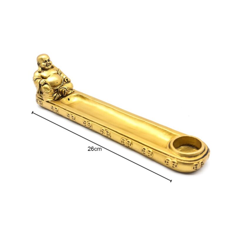 Queim. Incenso Ouro Buda 26x8cm