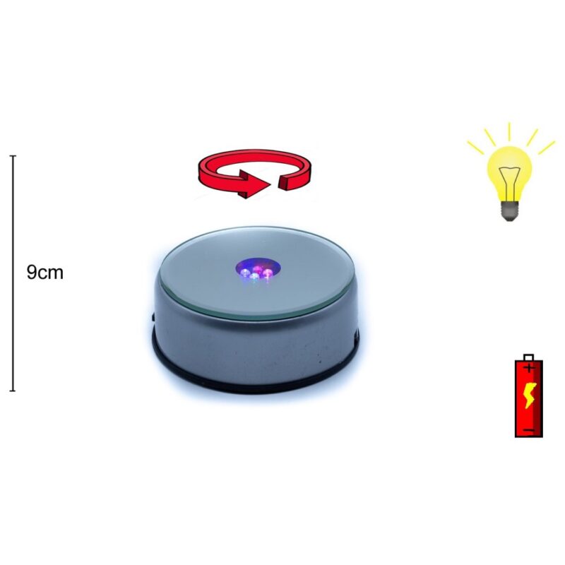 Luminaria Plastico Pilhas 9cm