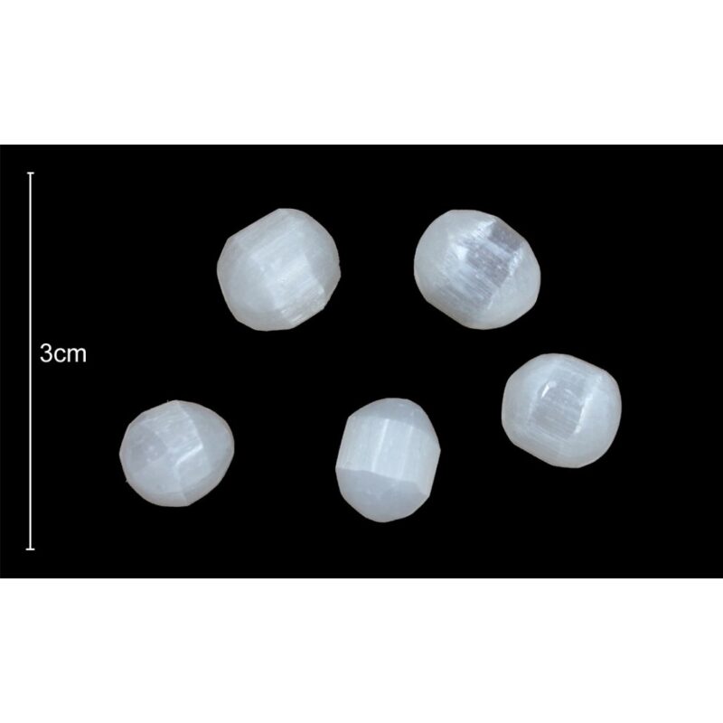 Selenite Rolada Branca 3cm