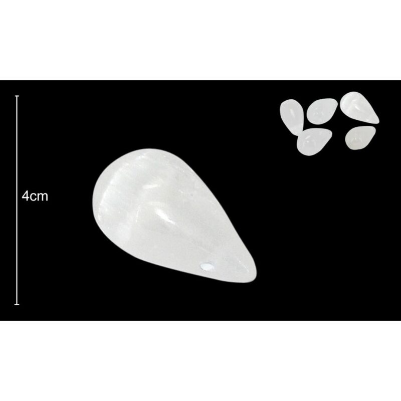 Pendente Gota Selenita 4cm