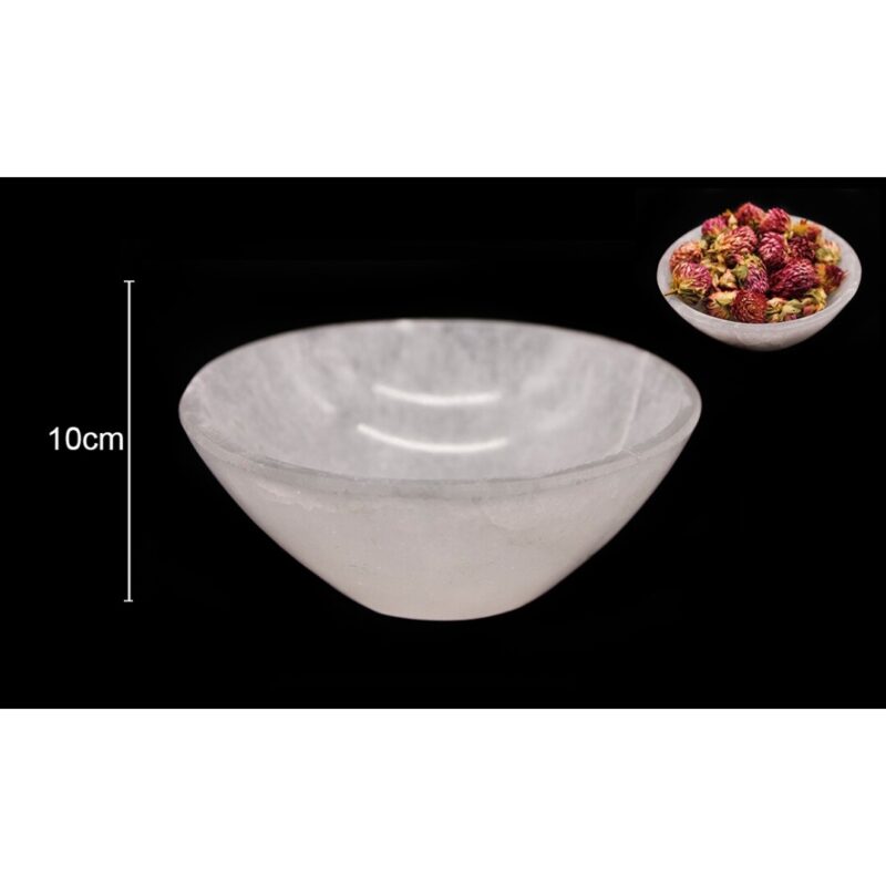 Taca Redonda Selenite 10cm