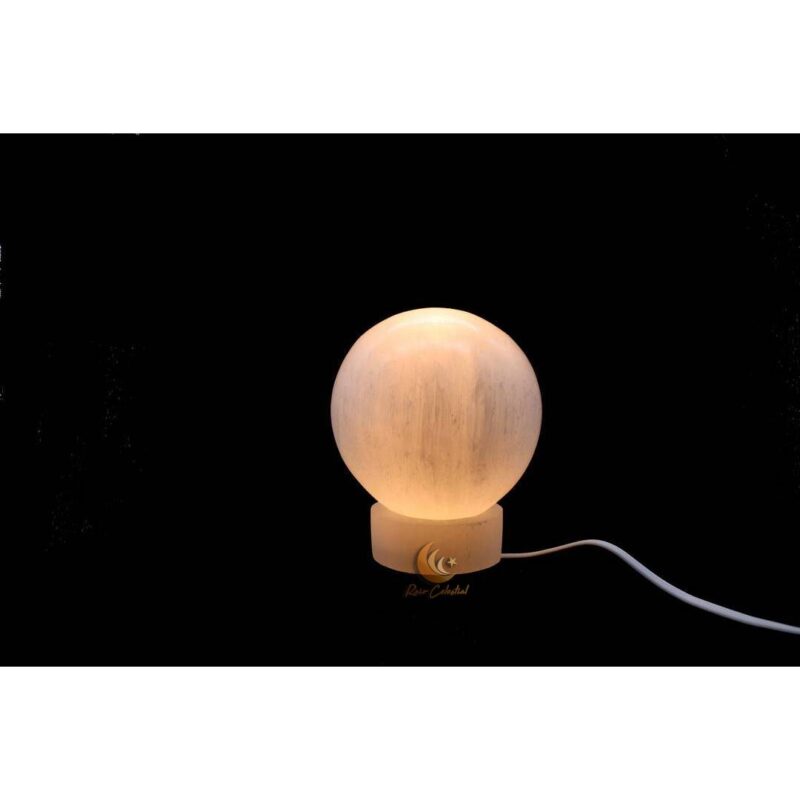 Candeeiro Selenite Esfera