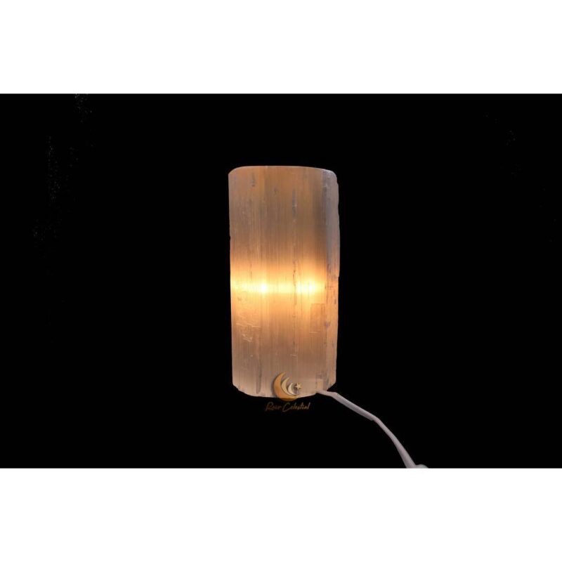 Candeeiro Selenite Cilindro 20cm