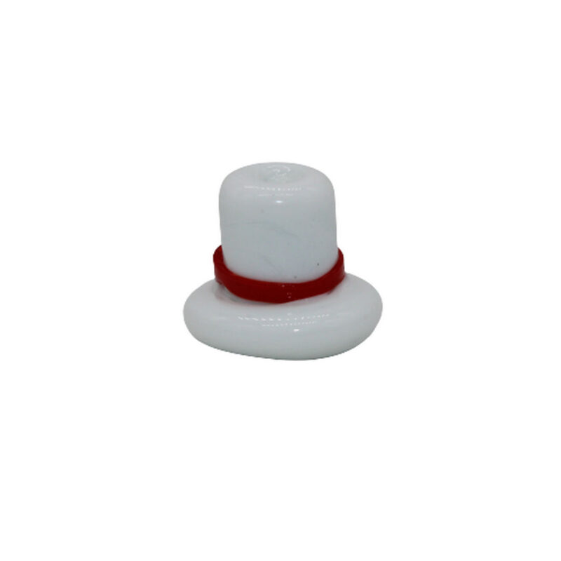 Firma Chapeu branco c/ fita vermelha