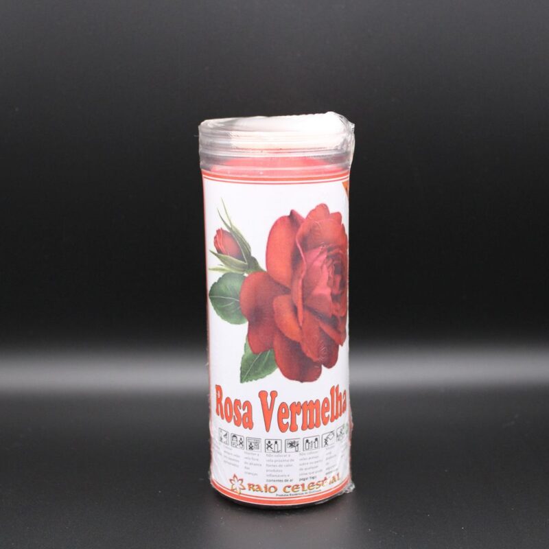 VELA COPO ROSA VERMELHA