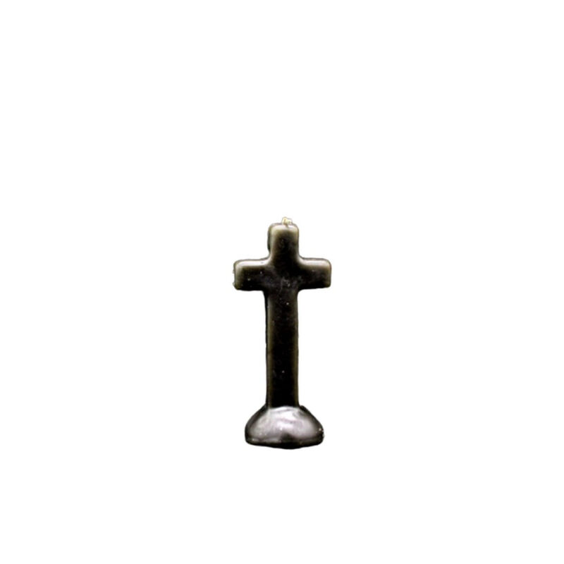 VELA CRUZ PRETA 10CM