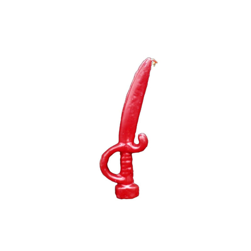 VELA ESPADA VERMELHO 15CM