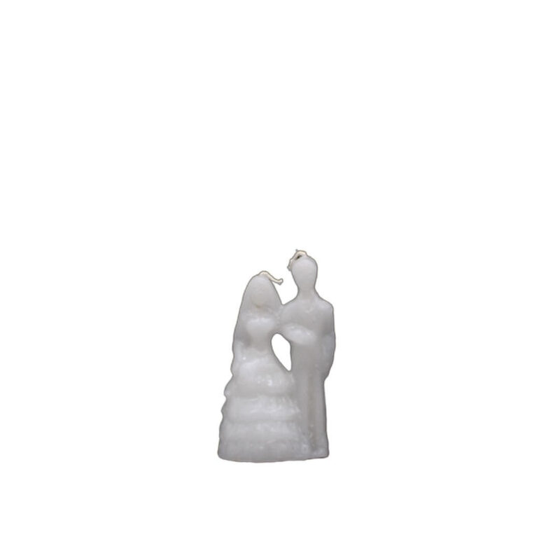 VELA NOIVOS BRANCOS 12CM