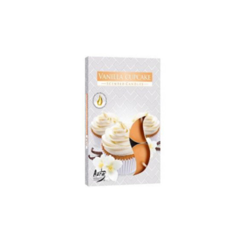 Vela T Light Cupcake e Baunilha (cx 6 und)