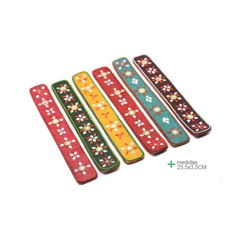 Porta Incenso Missangas 25,5x3,5x5cm