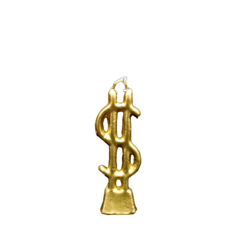 VELA CIFRAO DOURADO 16CM